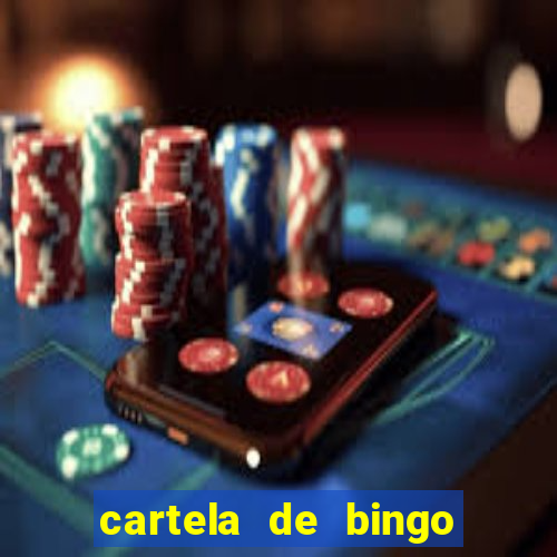 cartela de bingo cha de panela